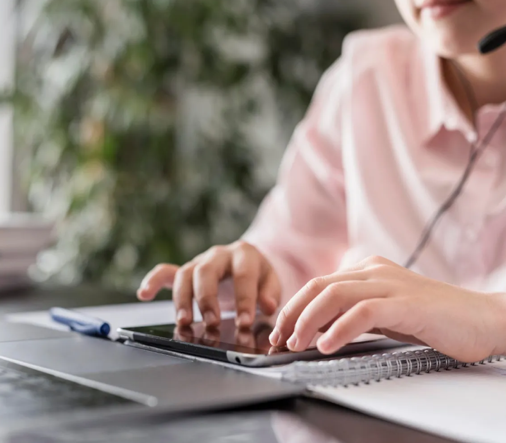 Woman Using Laptop